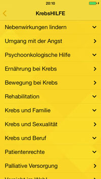 Krebshilfe App Krebshilfe App